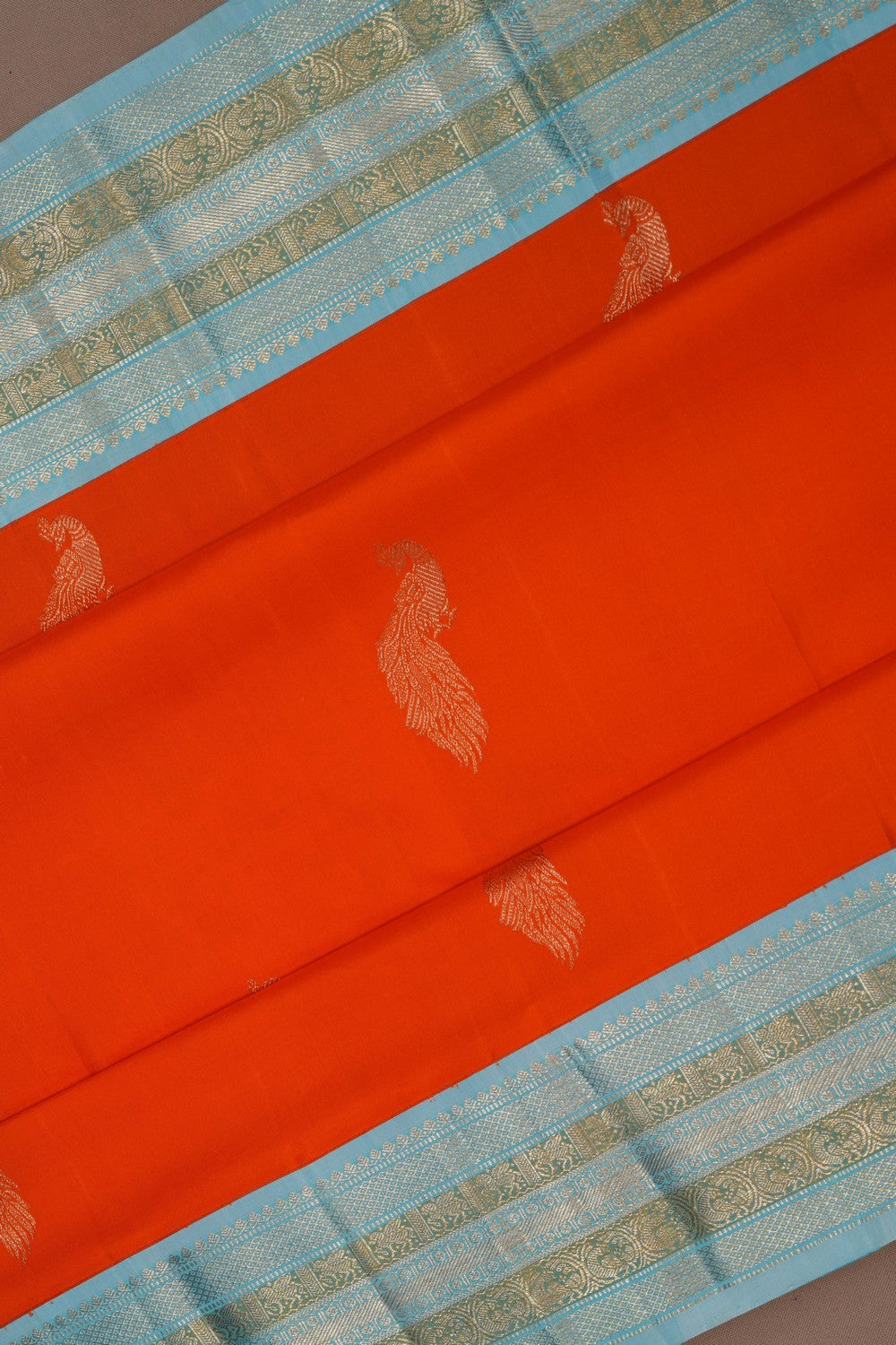 Image of Arani Silk Orange Saree